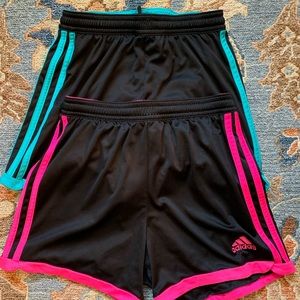 Adidas youth soccer shorts - two pairs